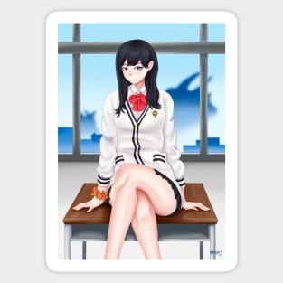 Rikka SSSS Gridman Background Sticker